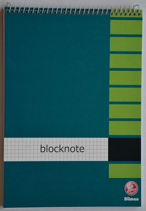 DİLMAN BLOKNOT SPİRALLİ KARTON KAPAK A4 40 YP KARELİ 2205