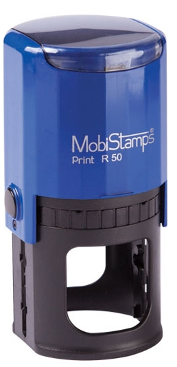 MOBİSTAMPS KAŞE YUVARLAK R-50 SİYAH