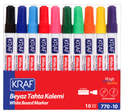 770 Doldurulabilir Beyaz Tahta Kalemi 10'lu Set