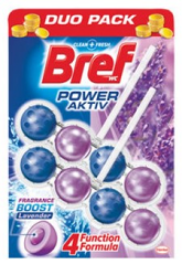 BREF KLOZET KOKUSU POWER AKTIV İKİLİ 8 TOP LAVANTA 100 GR