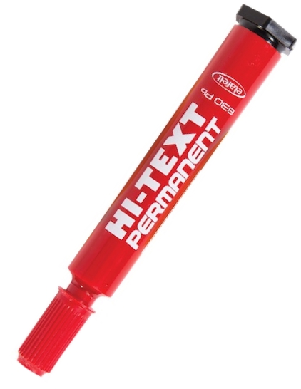 HI-TEXT PERMANENT MARKER YUVARLAK UÇ 830PBK KIRMIZI