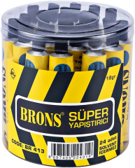 BRONS YAPIŞTIRICI SOLVENTSİZ 18g  KAVANOZ BR-413