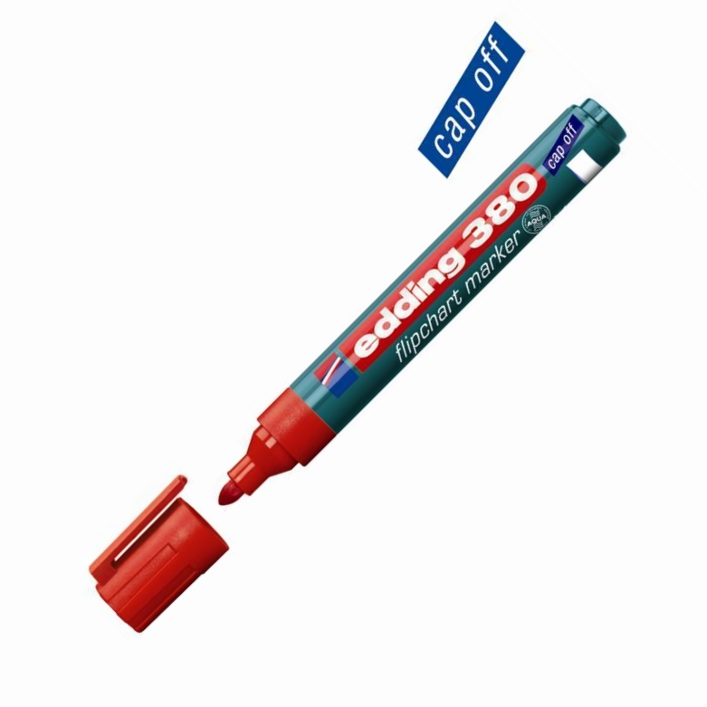 EDDING FLIPCHART KALEMİ E-380 KIRMIZI