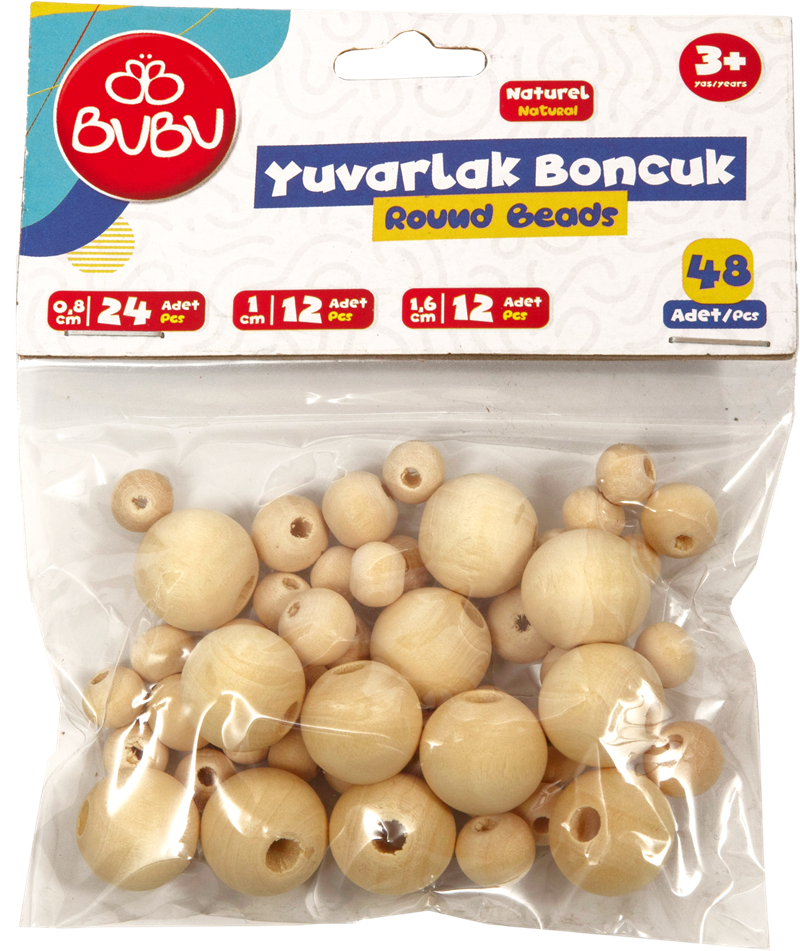BU-BU BONCUK YUVARLAK NATÜREL KARIŞIK HS0034