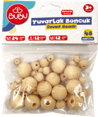 BU-BU BONCUK YUVARLAK NATÜREL KARIŞIK HS0034