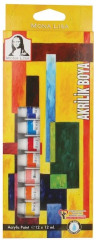 SÜDOR AKRİLİK BOYA SET TÜP MONALİSA 12X12 ML SD125
