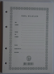 DİLMAN CARİ HESAP KLASÖRÜ YEDEĞİ A5 1304