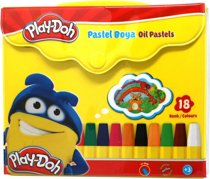 PLAY-DOH PASTEL BOYA ÇANTALI 18 RENK PA006