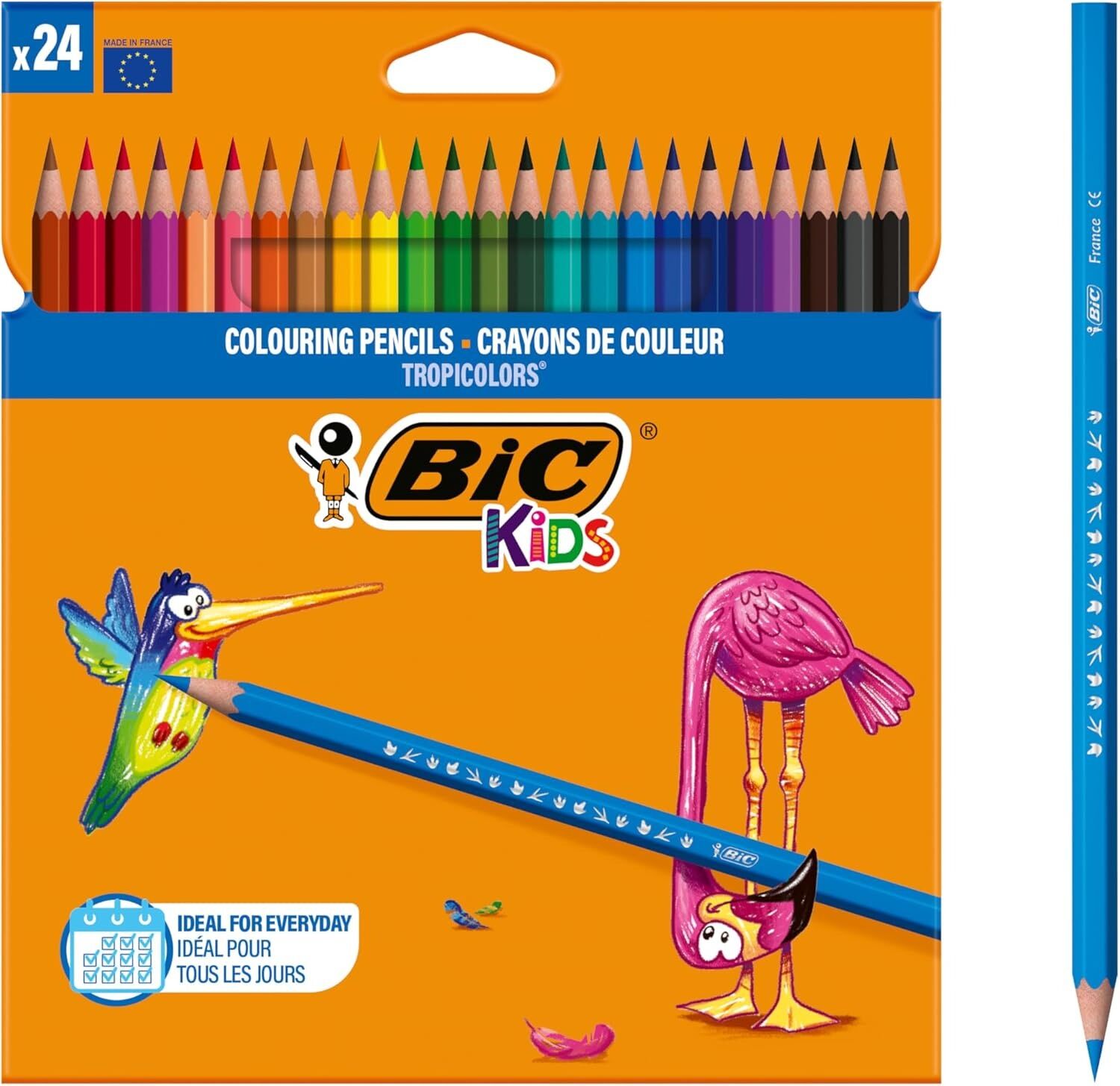 Bic Tropicolors 24 Renk Kuru Boya Kalemi  9375183