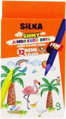 SİLKA KURU BOYA SHINY 12 RENK TAM BOY JUMBO ART.535