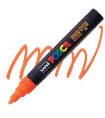 UNİ POSTER MARKÖRÜ POSCA 1.8-2.5 PC-5M FOSFORLU TURUNCU