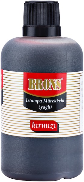 BRONS ISTAMPA MÜREKKEBİ 500 CC KIRMIZI BR-322