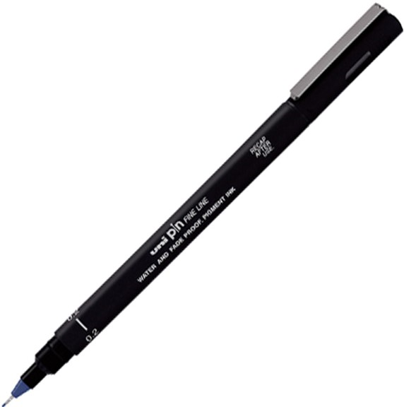 UNİ DRAWING PEN PIN02-200 0.2 MAVİ