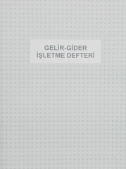 DİLMAN GELİR-GİDER İŞLETME DEFTERİ KARTON KAPAK 20.5x28 48 YP NUMARALI 7104