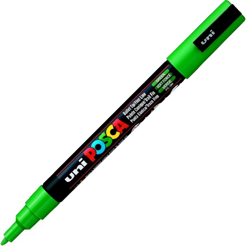 UNİ POSTER MARKÖRÜ POSCA 0.9-1.3 PC-3M YEŞİL