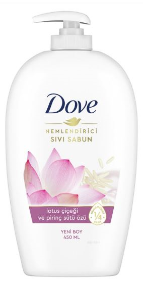 DOVE SIVI SABUN 450 ML NEMLENDİRİCİLİ LOTUS ÇİÇEĞİ
