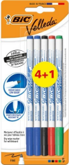 Bic Beyaz Tahta Kalemi Velleda 5 Li Blister 1721  Karışık Renk 9126451