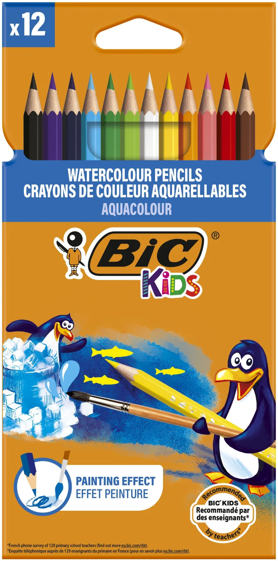 Bic Kuru Ssulu Boya Aquacouleur 12 Li 8575614