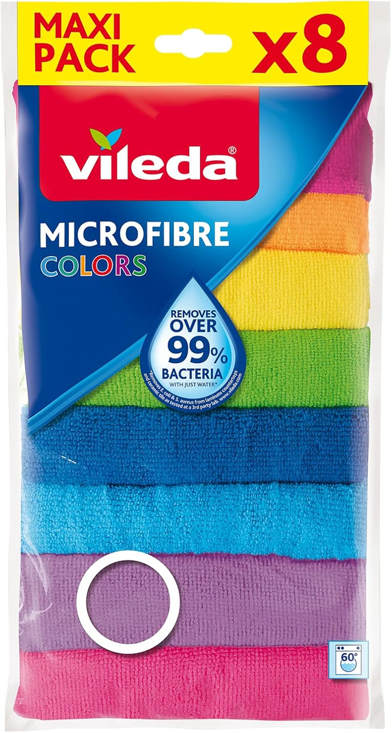 VİLEDA MİKROFİBER COLORS 8 Lİ BEZ 174430