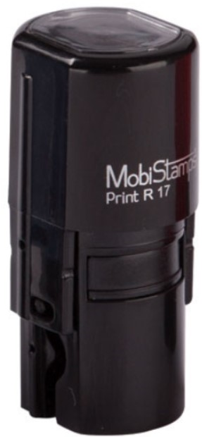 MOBİSTAMPS KAŞE YUVARLAK R-17 MAVİ KEÇELİ