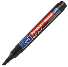 KRAF PERMANENT MARKÖR KESİK UC 230 SİYAH