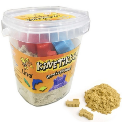 LİNO KİNETİK KUM 500 GR KOVA NATÜREL 3 ADET KALIP LN-500
