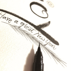 ZIG BRUSH PEN AI LINER ULTRA FINE BLACK ED100S