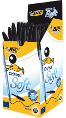 BIC TÜKENMEZ KALEM CRISTAL SOFT 50 Lİ SİYAH 918518