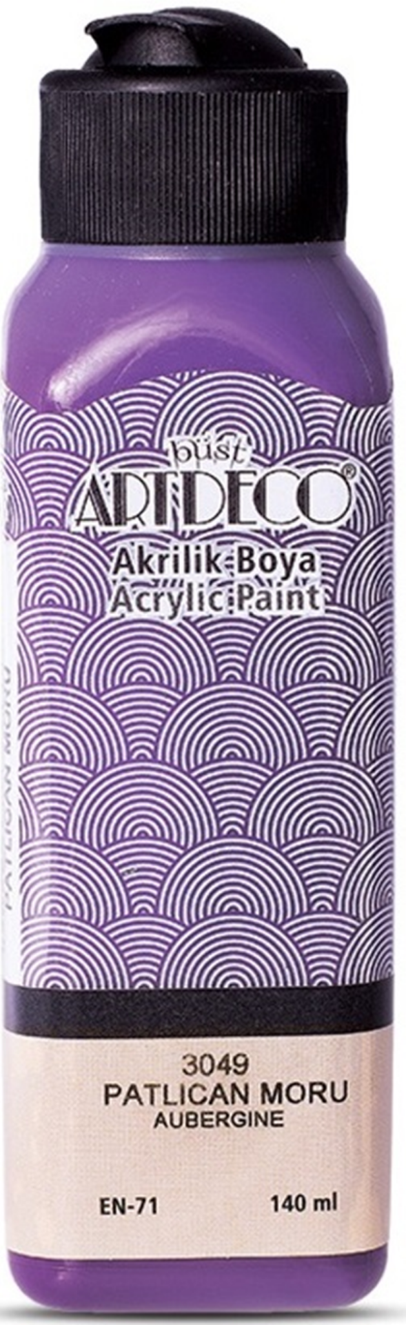 ARTDECO AKRİLİK BOYA 140 ML PATLICAN MORU Y-070R-3049