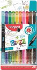 MAPED FINELINER DESENLİ 10 LU KARIŞIK 749050