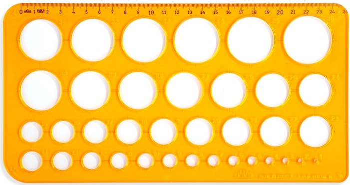 HATAS DAİRE ŞABLONU 1-36MM. BÜYÜK 02272