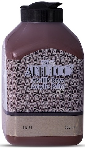 ARTDECO AKRİLİK BOYA 500 ML KAHVERENGİ Y-070L-3615