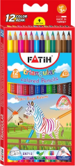 FATİH KURU BOYA 12 RENK JUMBO TAM BOY ÜÇGEN 33490