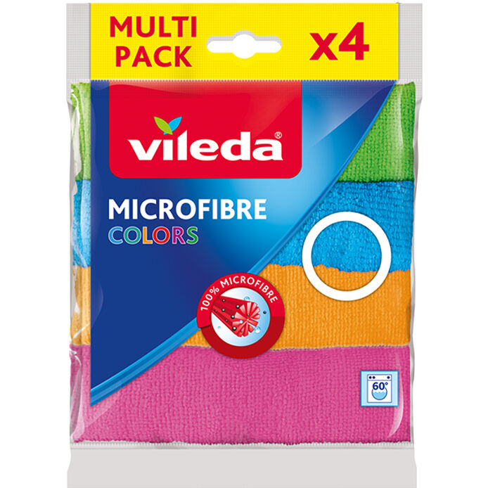 VİLEDA MİKROFİBER COLORS 4 LÜ BEZ 174444