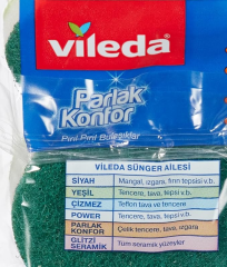 VİLEDA VİSCOSE SÜNGER PARLAK KONFOR DÜZ 2 Lİ 146232