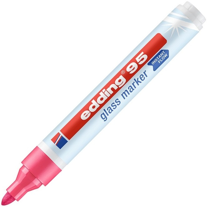 EDDING CAM YAZI TAHTASI KALEMİ E-95 PEMBE