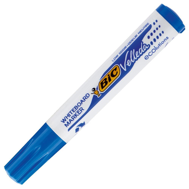 BIC BEYAZ TAHTA KALEMİ VELLEDA ECO 1701 12 Lİ MAVİ 904938 - 525826