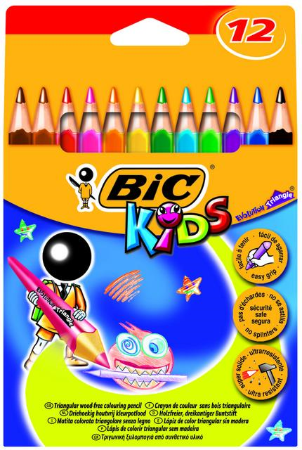 BIC Evolution Üçgen Jumbo 12’li Kuru Boya Seti 8297356