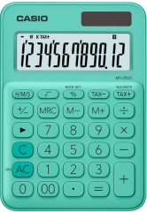 CASIO HESAP MAKİNESİ MASAÜSTÜ MS-20UC-GN 12 HANE