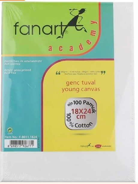 FANART ACADEMY TUVAL 18x24 CM 280 GR F-8011.1824