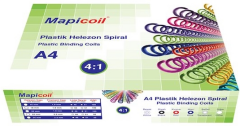 MAPİ SPİRAL PLASTİK HELEZON 4:1 6MM ŞEFFAF 200 ADET 48 LOP 2350604