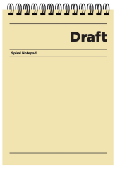 KESKİN BLOKNOT DRAFT A5 KARTON KAPAK HAFİF KAĞIT 80 YP. ÇİZGİLİ 140541