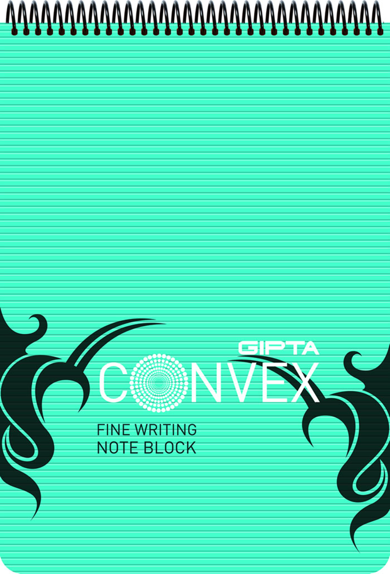 GIPTA BLOKNOT CONVEX A5 SPİRALLİ PP KAPAK PP 100 YP. ÇİZGİLİ 1395