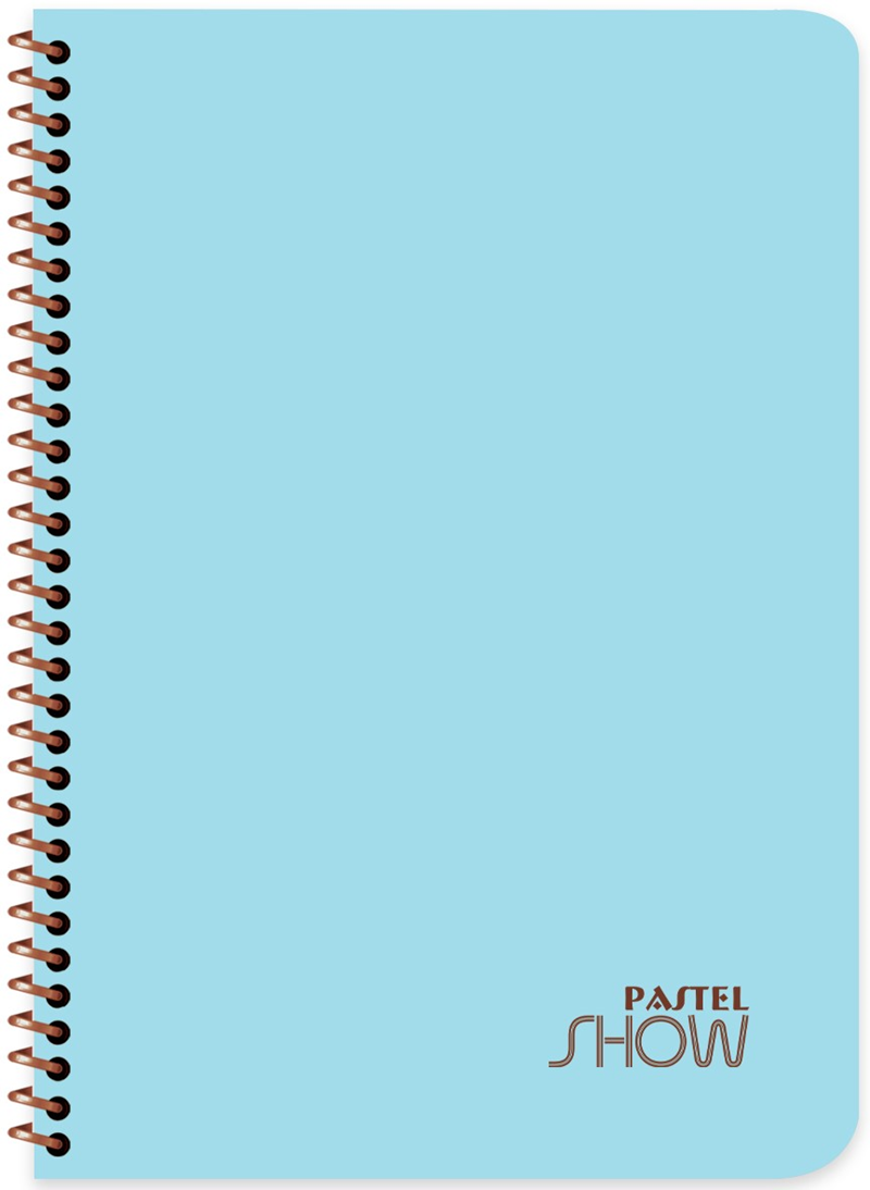 KESKİN DEFTER PASTEL SHOW A4 SPİRALLİ PP KAPAK 120 YP KARELİ 324452-99