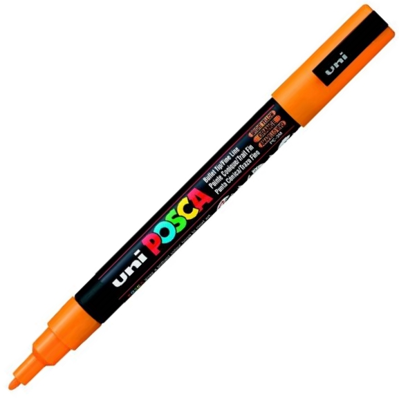 UNİ POSTER MARKÖRÜ POSCA 0.9-1.3 PC-3M PARLAK SARI