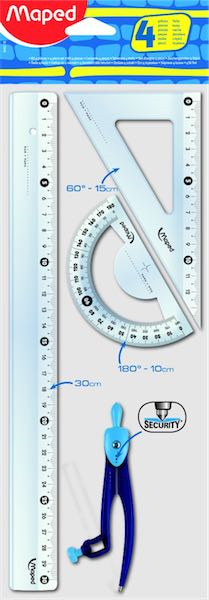 MAPED ÇİZİM SETİ START PERGELLİ 30 CM 4 LÜ 899218