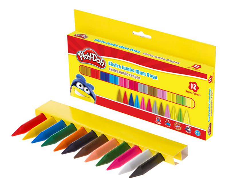 PLAY-DOH MUM BOYA EXTRA JUMBO 12 RENK CR011