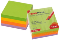 NOKİ MEMO YAPIŞKANLI KÜP NOT 75x75 400 YP 12013-11 PASTEL BAHAR