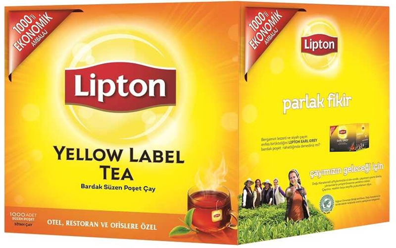 LİPTON BARDAK POŞET ÇAY 1000 Lİ YELLOW LABEL 2 GR 70002048-69700875