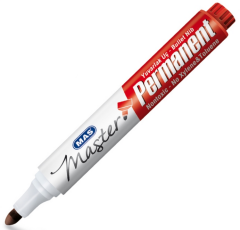 MAS PERMANENT MARKÖR YUVARLAK UÇ KIRMIZI 6406